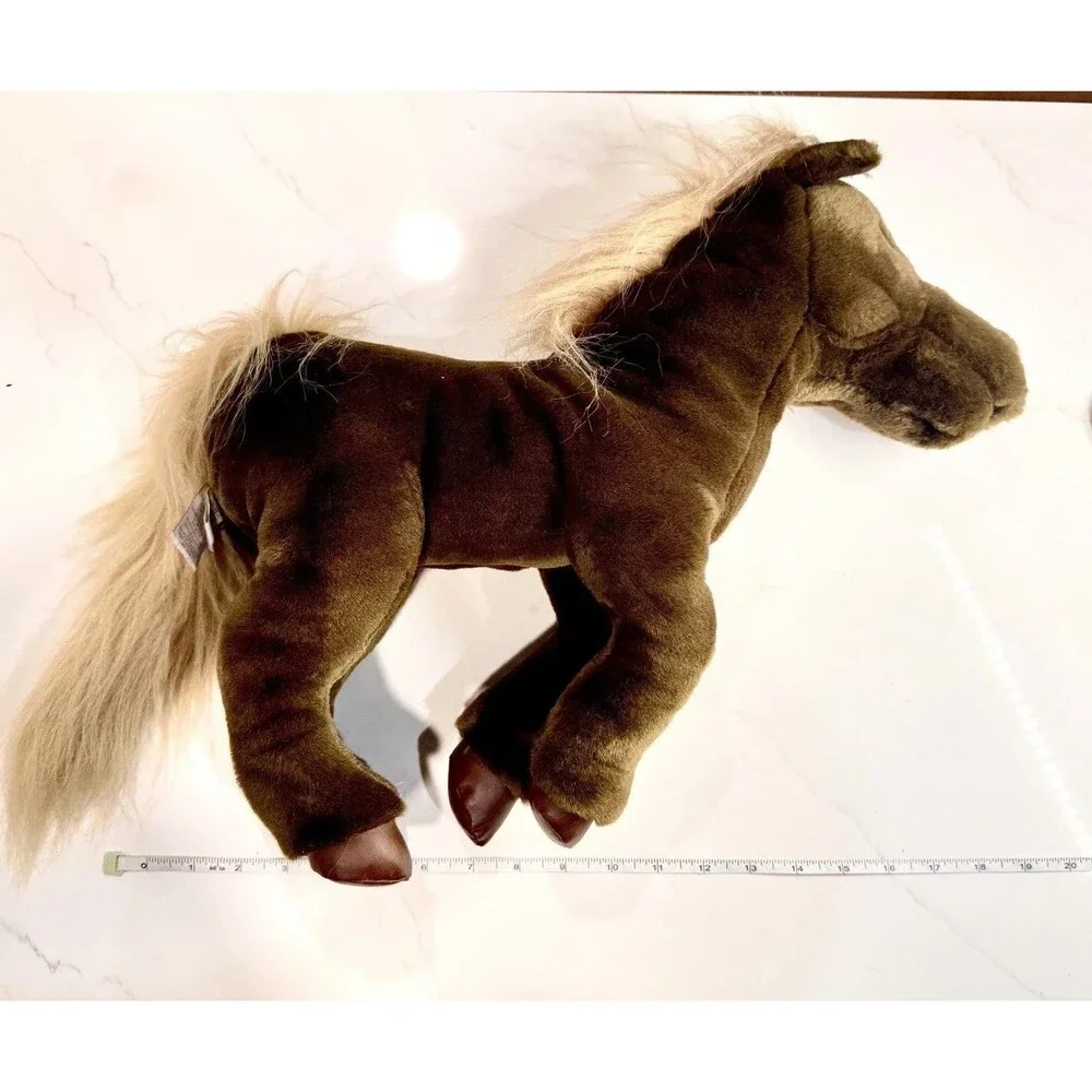 Folkmanis Horse Hand Puppet Plush 18” Brown Cream Mane‎ Retired